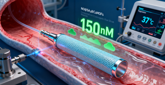 Prolonged Nitric Oxide Release with Stearic Acid Modified CuMOFs: A Breakthrough for Cardiovascular Implants