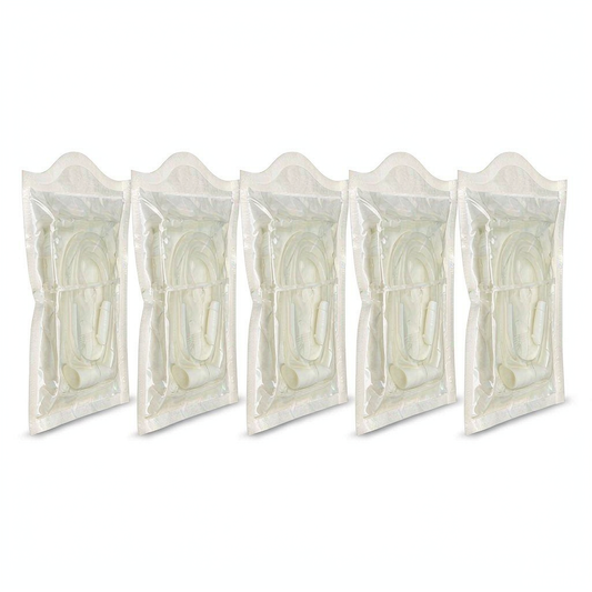 Ready-to-use catheter set in sterile pouches